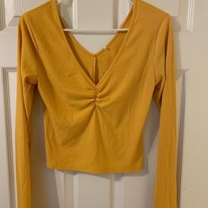 Yellow long sleeve top